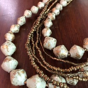 Fair Trade Uganda paper beads necklace